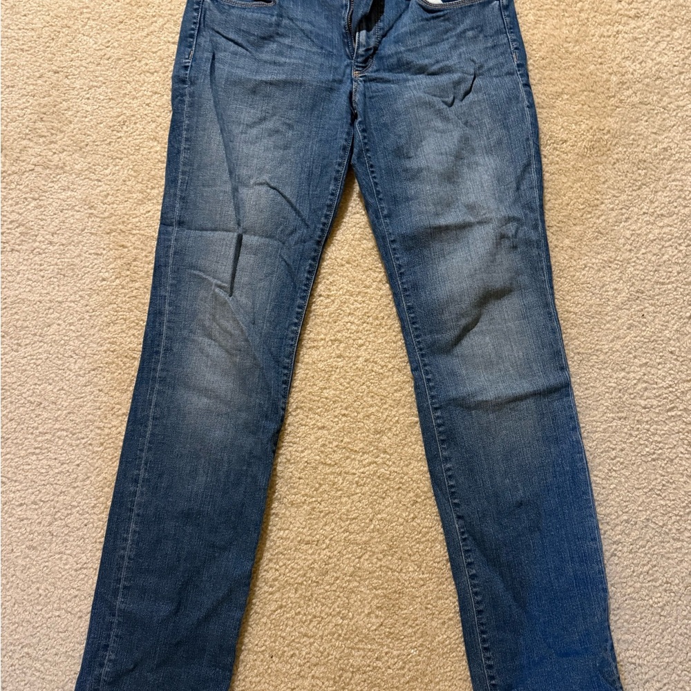 LOFT Women's Straight Leg Blue Jeans - Picture 1 of 3